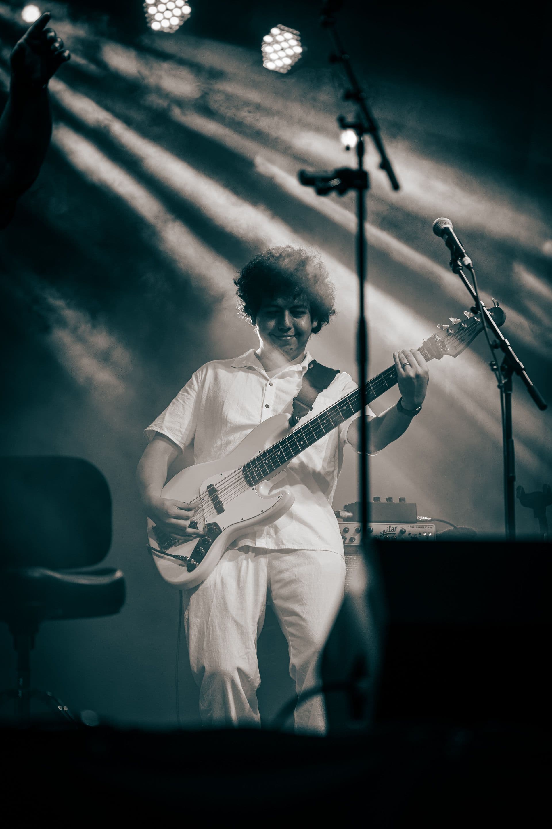 Erik Mendez playing bass